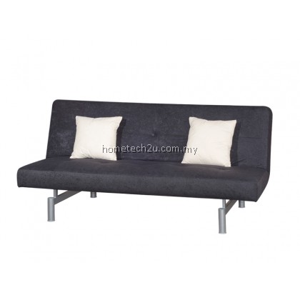 Victoria 3 Seaters Fabric Sofa Bed Convertible (Aloba Black)